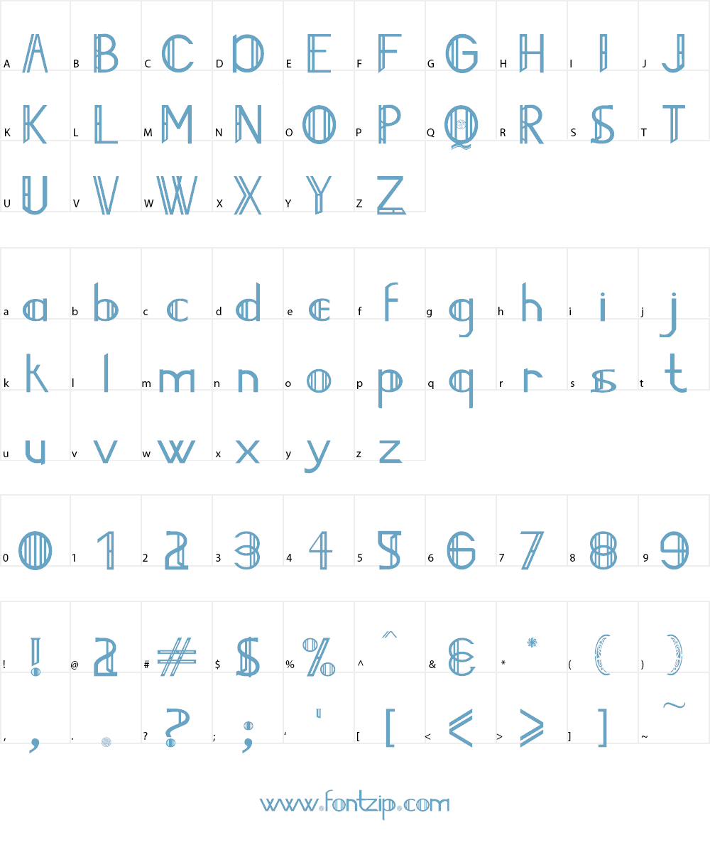 Jailed Celts Font Character